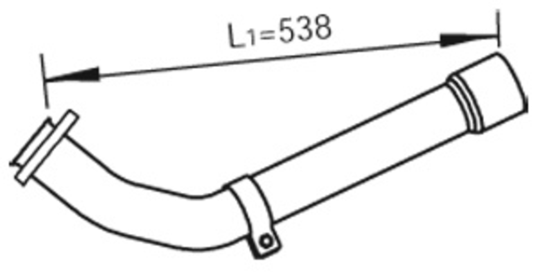 ауспухова тръба L538 за MAN(МАН)