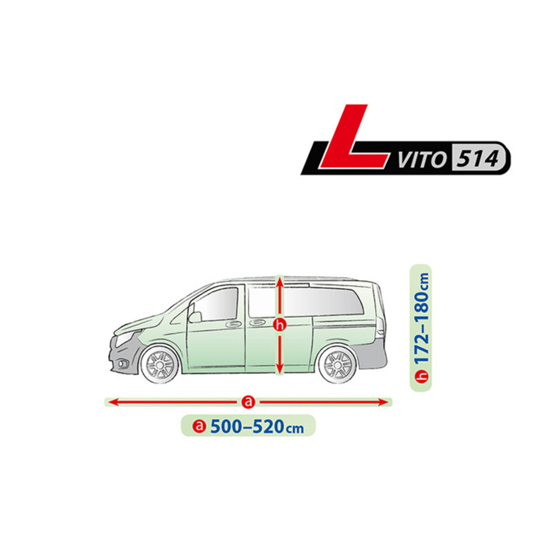 Покривало Kegel серия Mobile размер L514 сиво за VITO