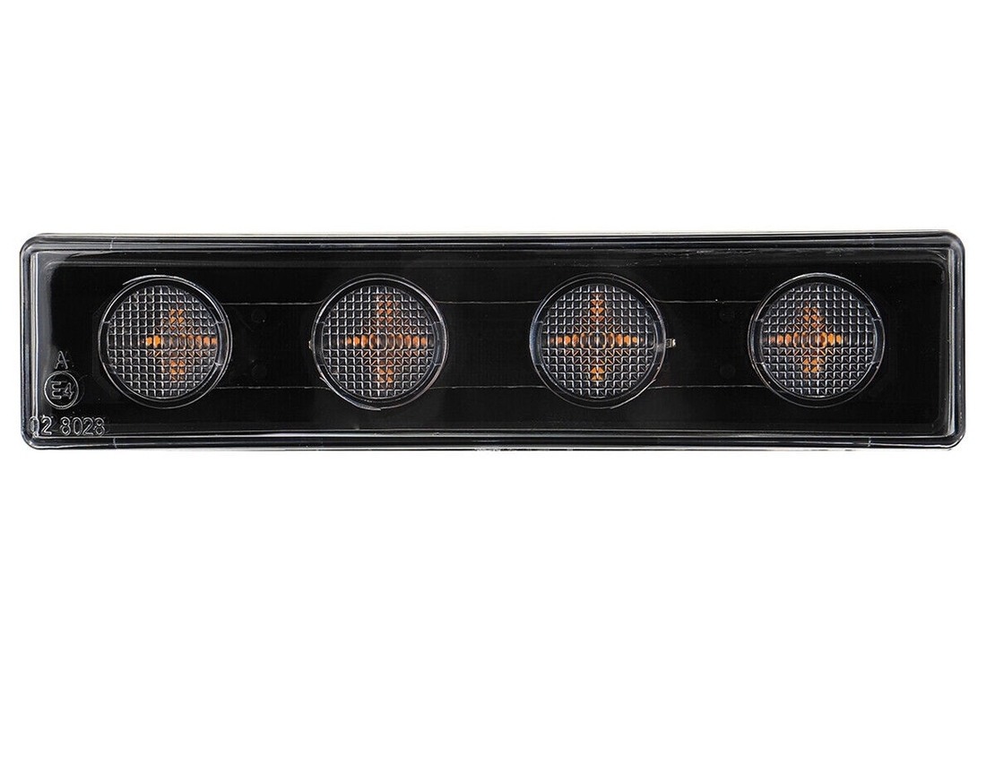1бр Оранжев LED преден габарит маркер за Скания Scania- 180mm x 40 mm с букса