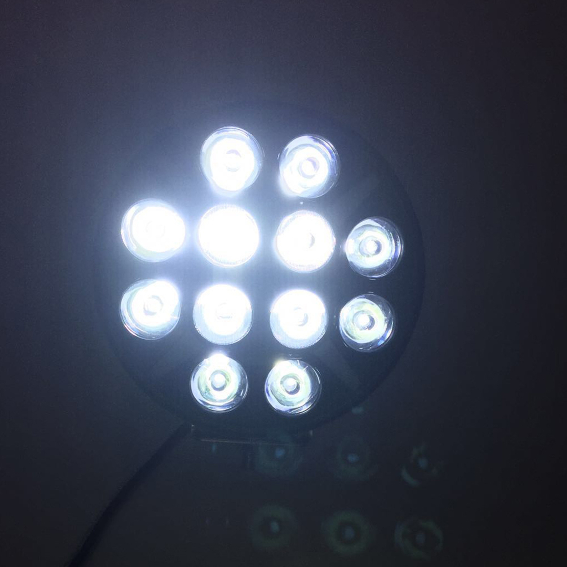 LED Диоден Халоген Фар Бял Оранжев Габарит Ø 218 мм 12V 24V 12 Диода за джип камион трактор багер