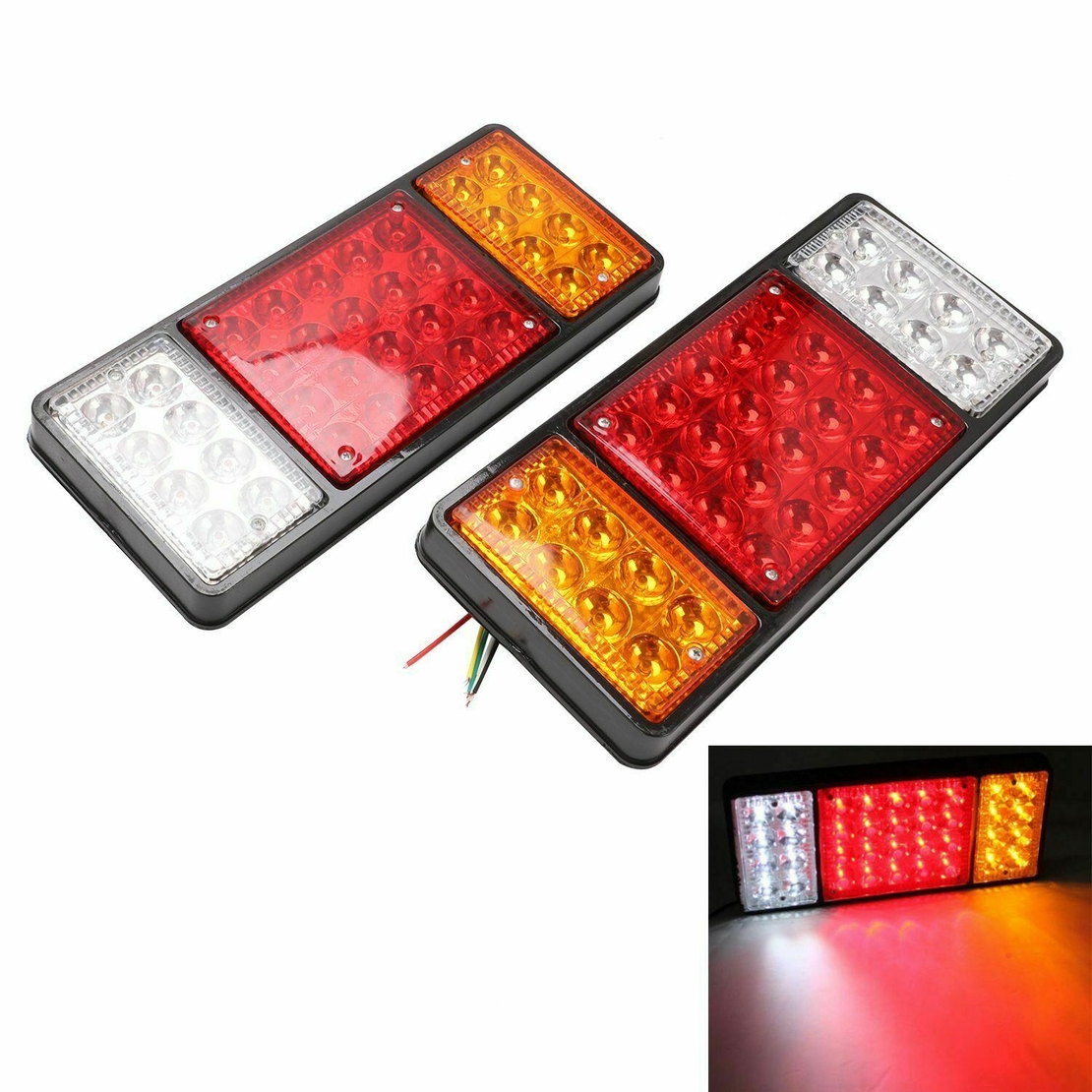 Комплект LED Стопове с 4 Функции - 12V - за ремаркета каравани селскостопански превозни средства