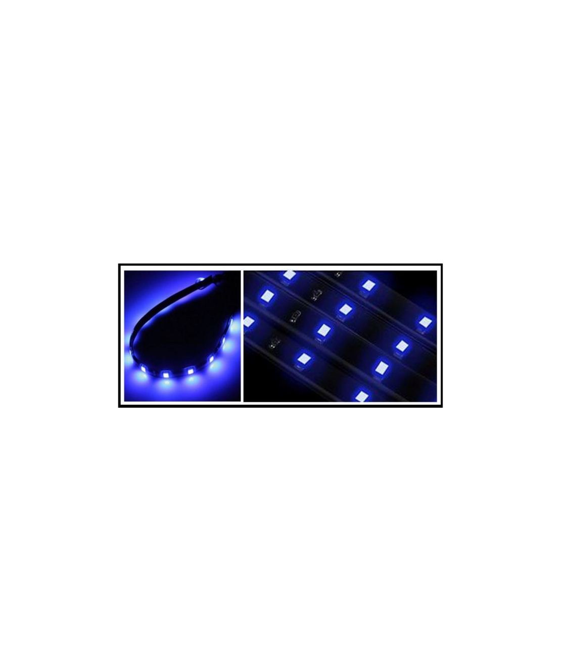 Комплект две 30СМ водоустойчиви диодни ленти - дневни светлини - 12 SMD диода - сини
