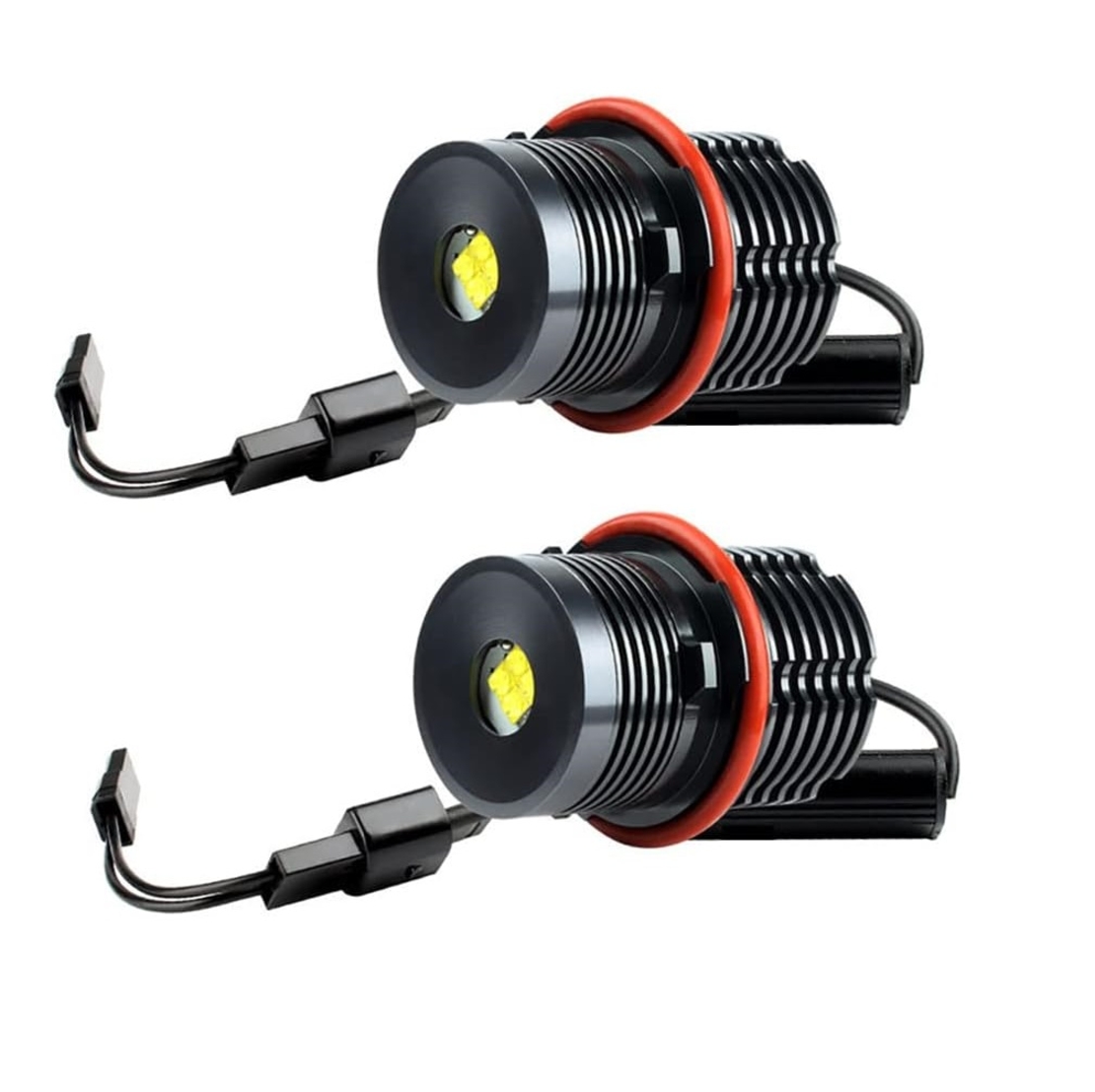Комплект LED Angel Eyes крушки за BMW – CANBUS, жълта / оранжева светлина, Plug & Play