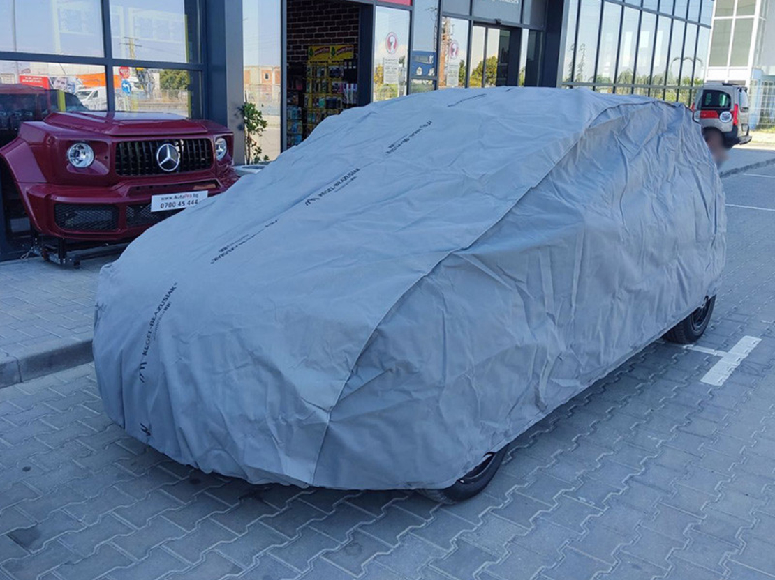 Висококачествено Покривало Kegel серия Mobile Garage размер M1 за хечбек 380-405см x 126-136см, сиво