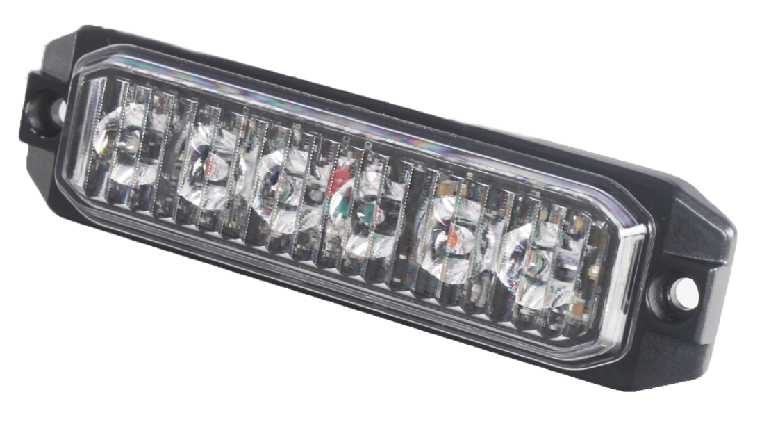 6 LED Блиц Светлина Мигаща Аварийна Лампа За Пътна Помощ Жълта 12V - 24V