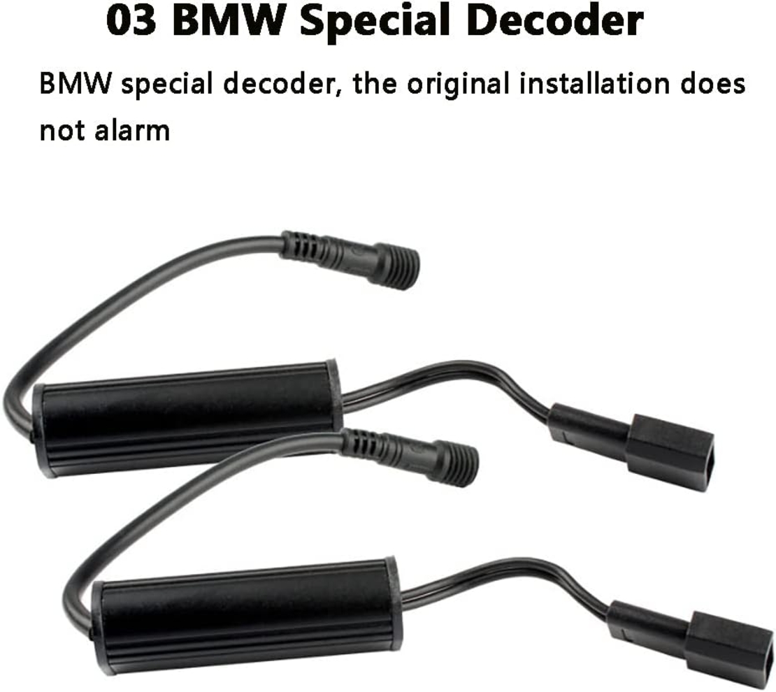 Комплект LED Angel Eyes крушки за BMW – CANBUS, жълта / оранжева светлина, Plug & Play