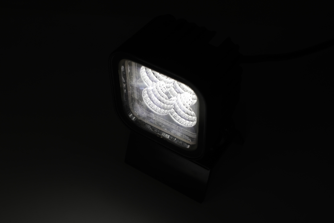 30W LED Халоген Бял, Разпръсната светлина с жълта и червена DRL светлина 12V-24V