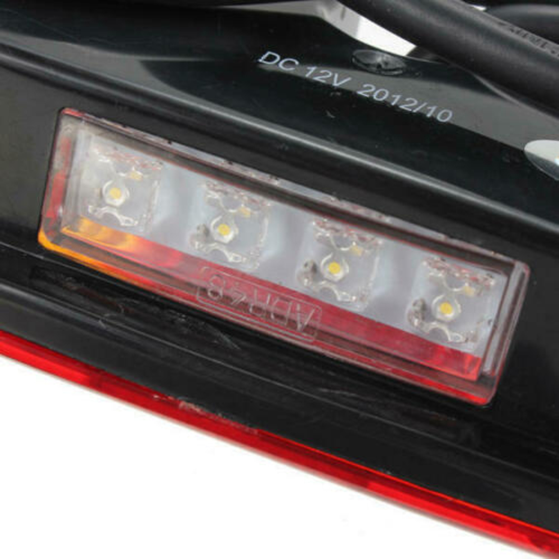 Комплект 2 броя LED Лед Диодни Стопове, 12V, 160мм x 80мм, За Камион, Ремарке, Бус, Каравана, Кемпер, Е-Mark
