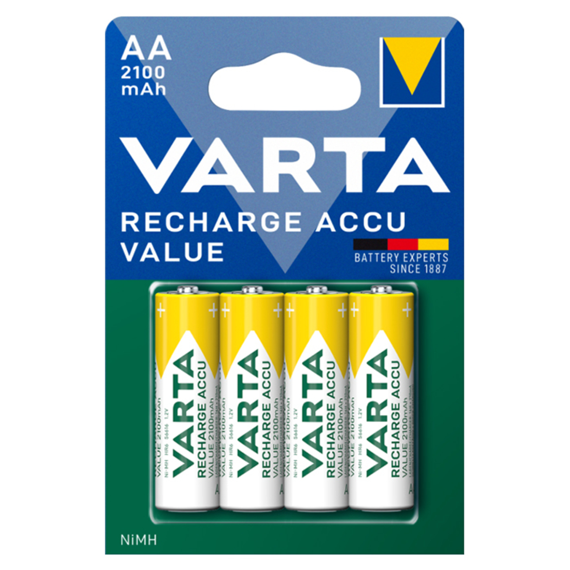 Алкална Батерия VARTA VALUE Accu AA 2100 mAh