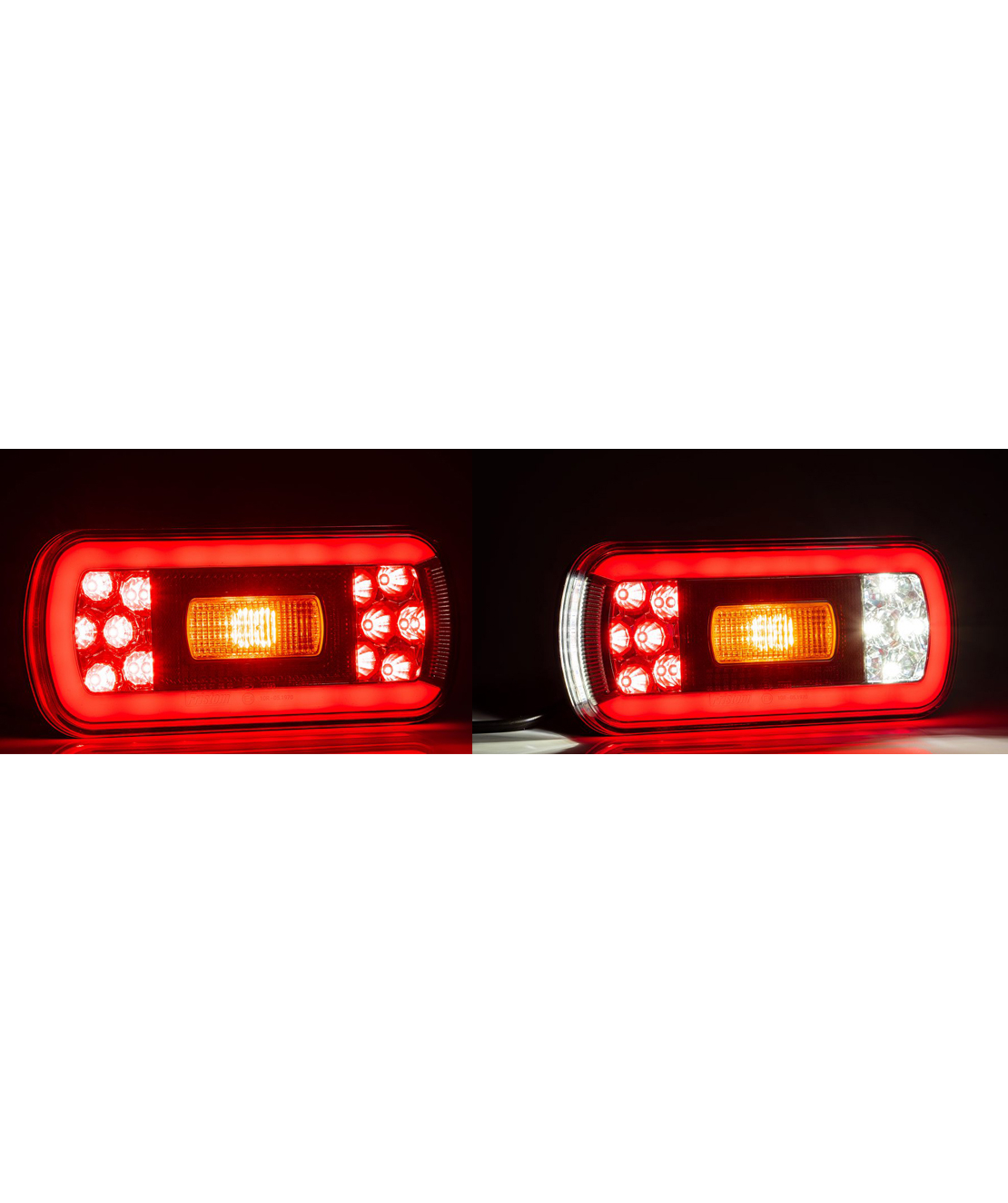 Комплект LED Светодиодни Стопове, С Букса, Ляв и Десен, 6 Функции, Е-Мark, 12V-24V