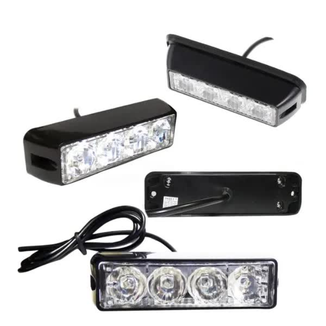 4 LED Аварийна Лампа За Пътна Помощ, Жълта Блиц Светлина, Мигаща