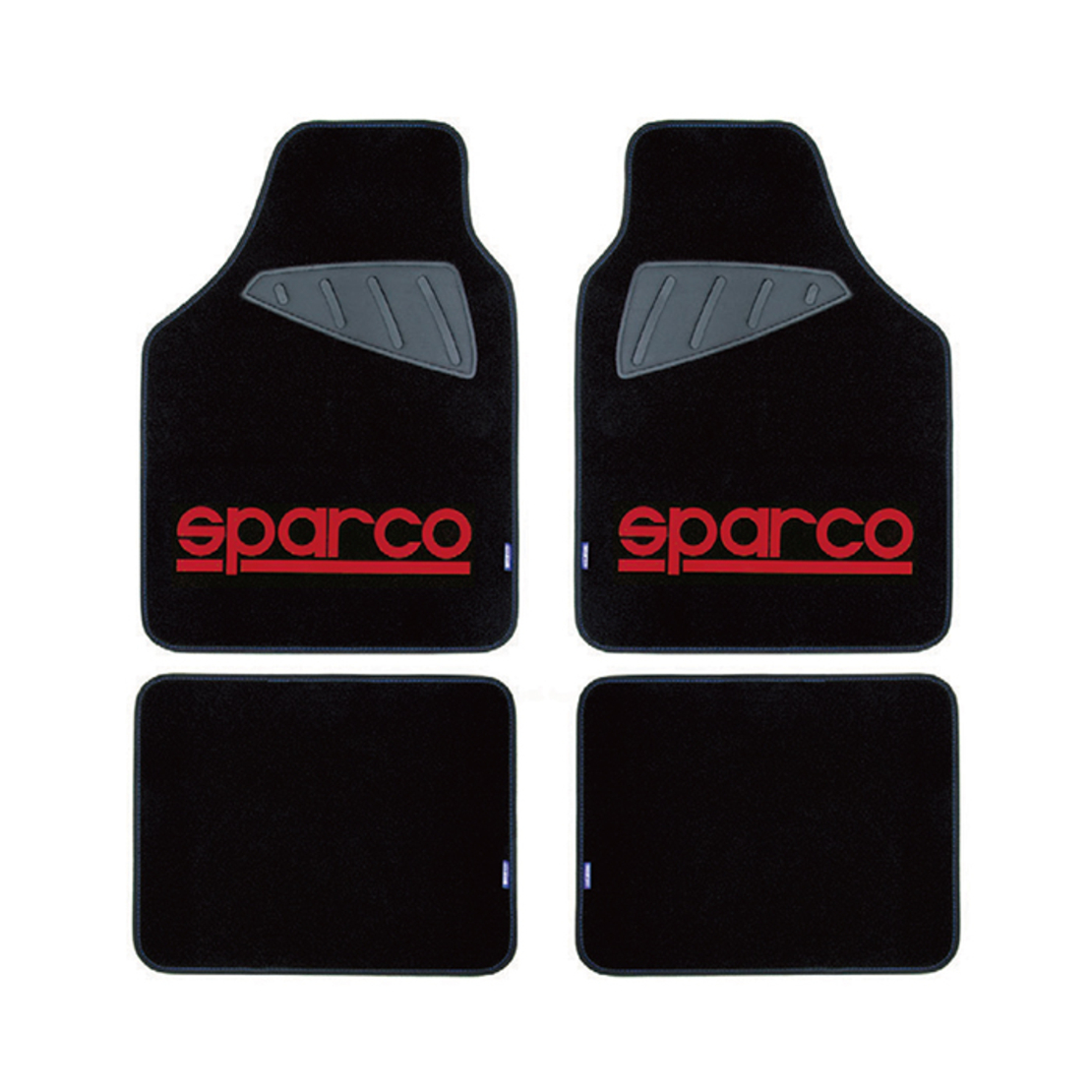 Стелки мокет SPC1903A Sparco Черни-Червени 4БР/К-Т