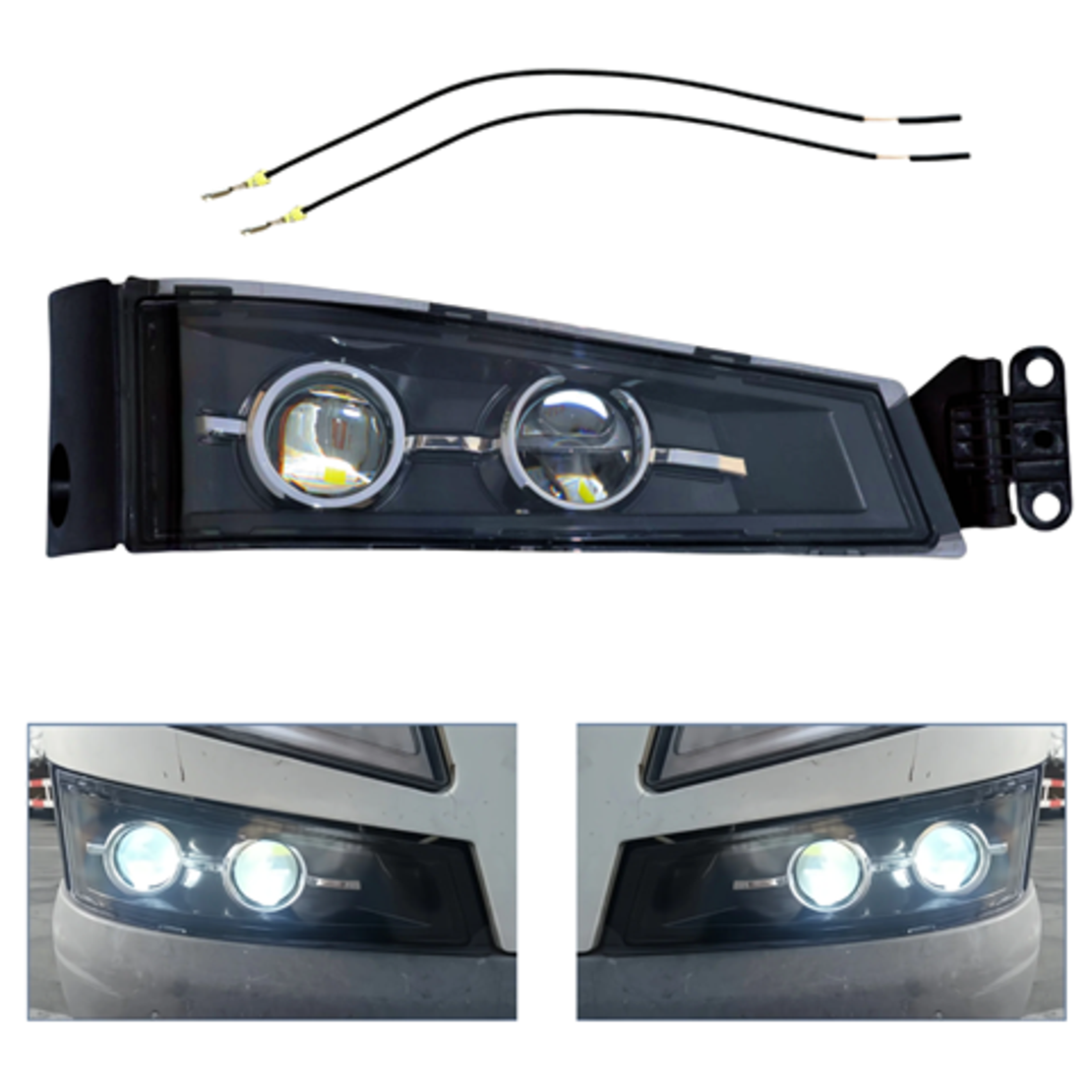 Ляв LED халоген, фар за мъгла с двойна лупа за VOLVO FH4 / FM4 (2013–2019)