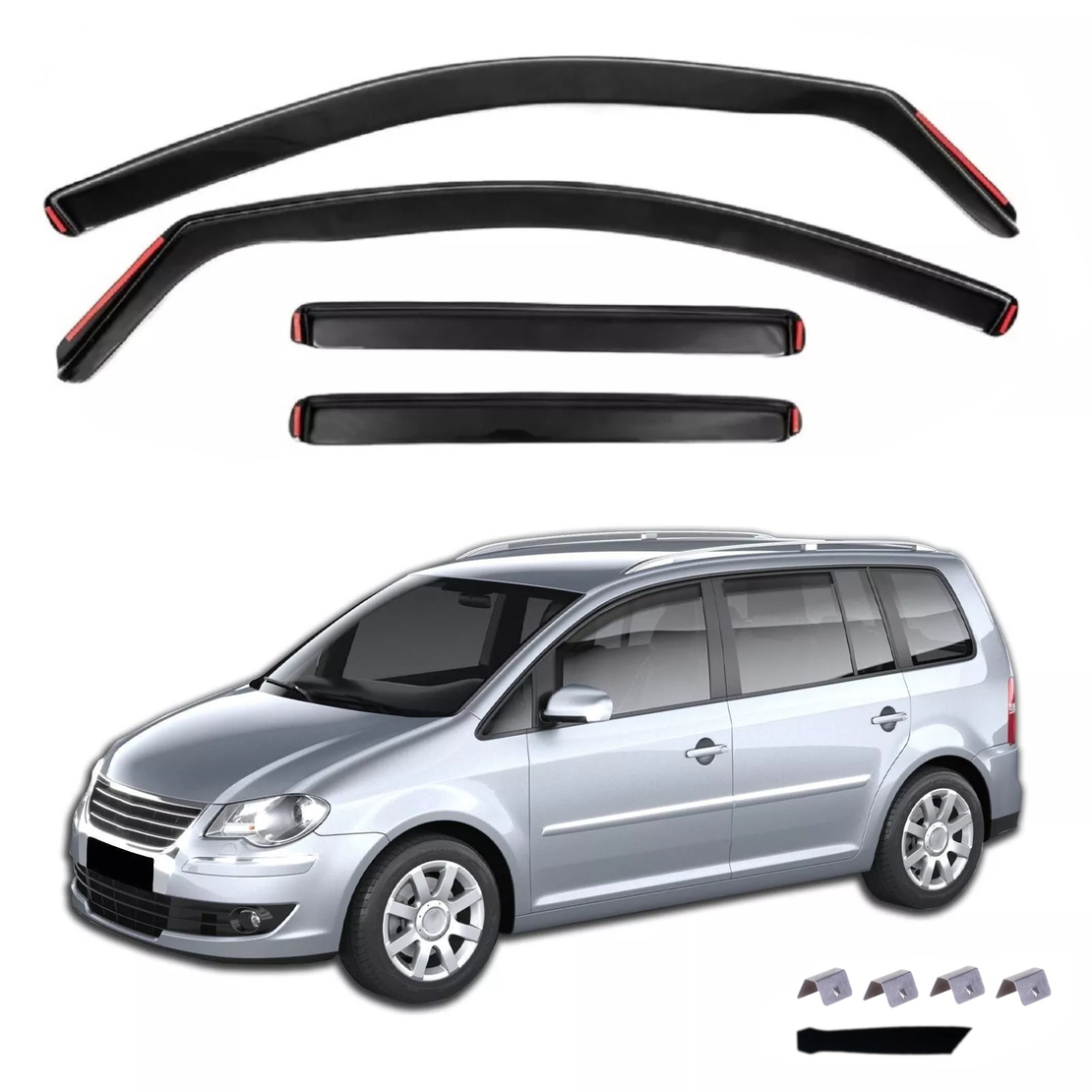 Комплект от 4бр. ветробрани за VW TOURAN 5D 2003 - 2015