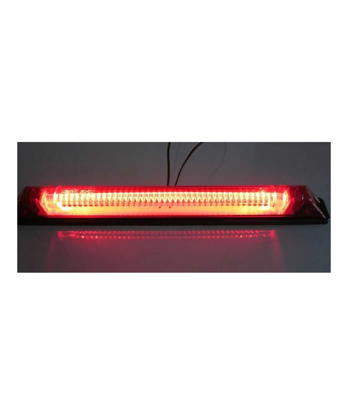 LED Лед Диоден Габарит Маркер Червен 25,5cm 12V - 24V E-Mark E9 от Полша