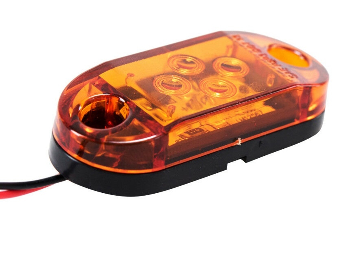 LED Габарит, Бял, Червен, Жълт, Маркер, 4 SMD Диода, 12V - 24V
