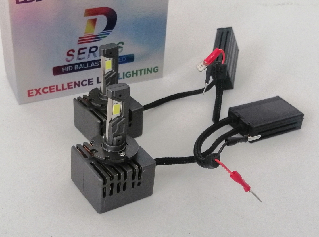 LED крушки ксенон директна замяна без баласт 12V, D1R, D1S, D2R, D2S, D3R, D3S, D4R, D4S, кутия 2бр.