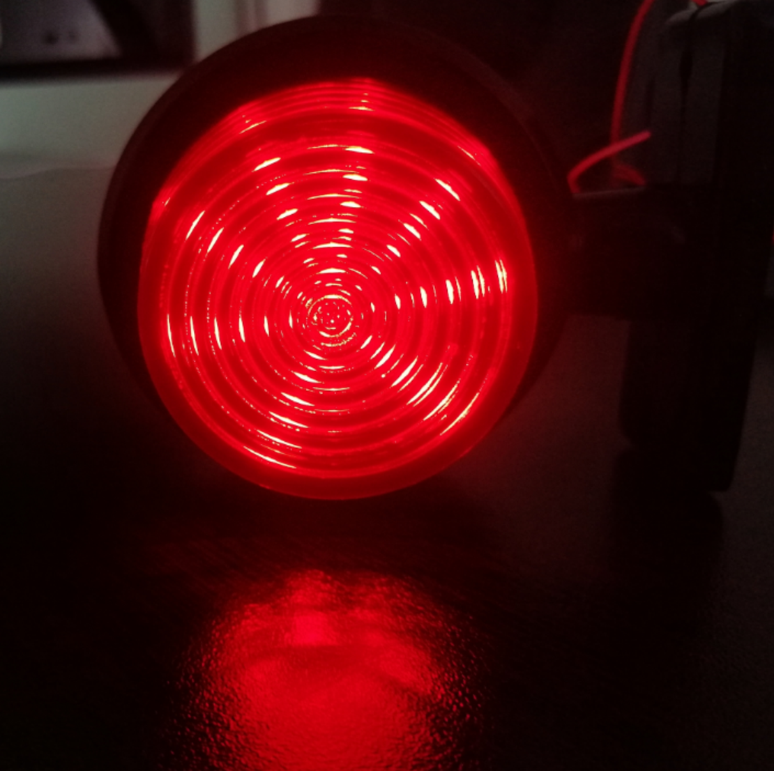Комплект от 2 броя 12-24V ЛЕД LED Диодни Странични Маркери Рогчета Светлини Опушено Стъкло За Камион Ремарке Каравана Кемпер АТВ оранжево - червено