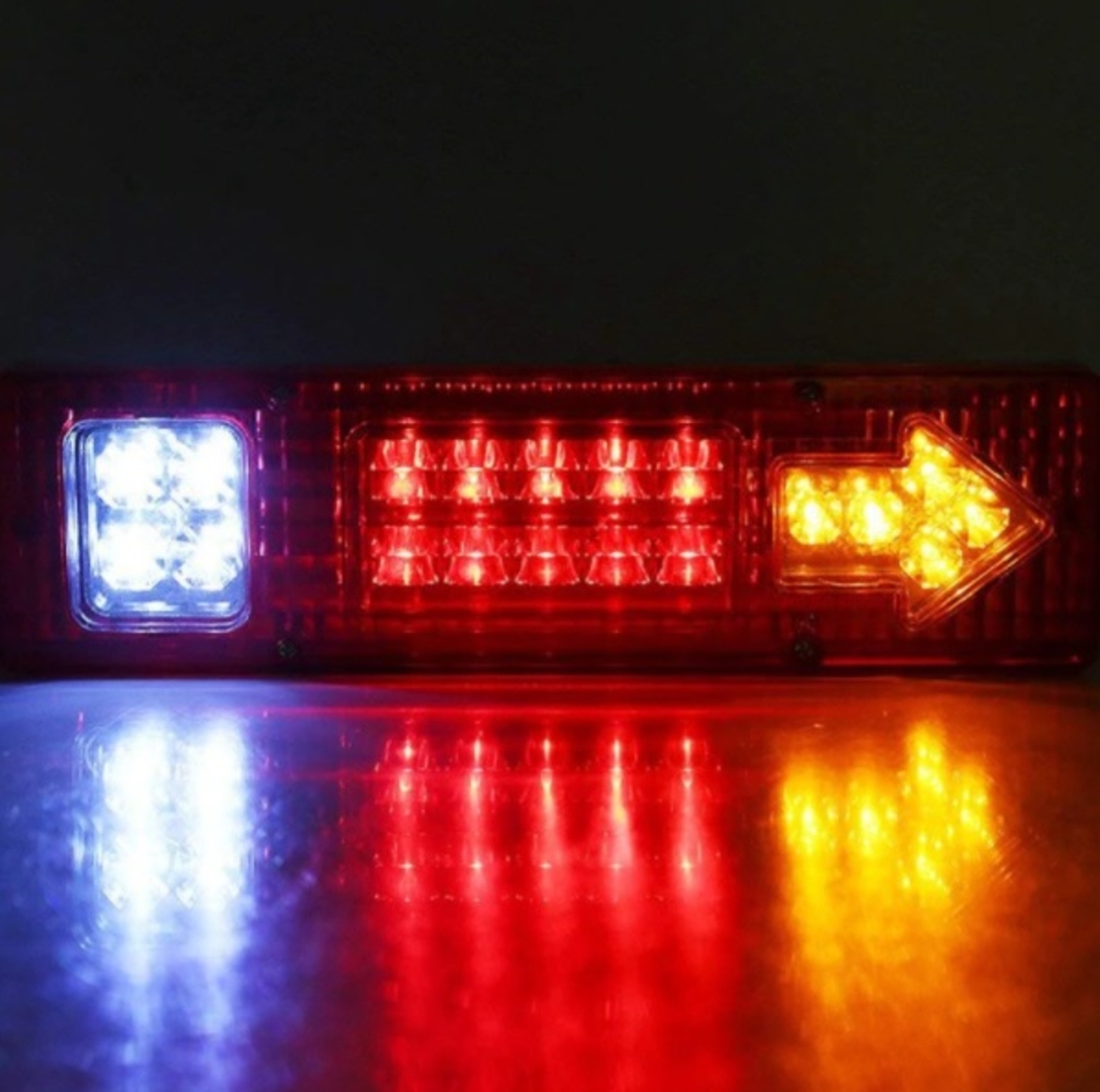Комплект LED стопове стоп светлина с мигач задна светлина 12v за камион бус ТИР ремарке каравана 29 x 8 cm