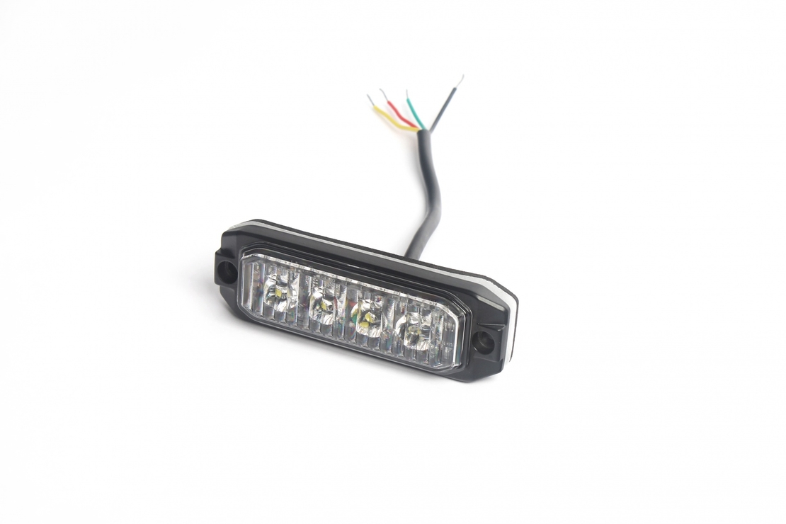 4 LED ЛЕД Жълта Аварийна Сигнална Лампа Блиц Светлина Мигаща За Пътна Помощ Платформа и др. 12-24V