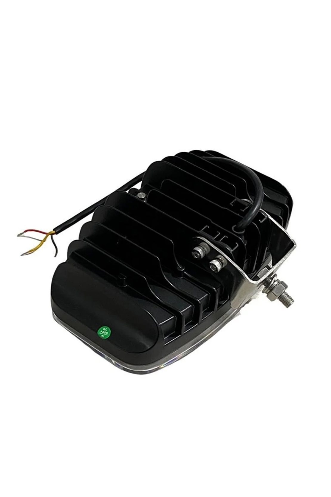 LED ЛЕД диоден фар халоген лампа 12V - 24V 48W бяло-жълто с черно стъкло за АТВ джип камион трактор земеделски и селскостопански машини и др. 245 x 139.4 x 90 mm E-mark E9