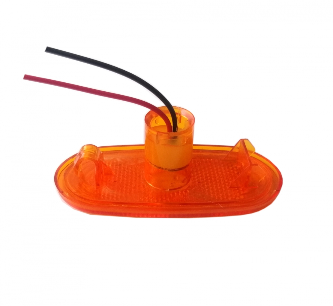 LED ЛЕД светодиоден габарит маркер токос жълт оранжев с 4 диода 12V за Мерцедес Спринтер Фолксваген Крафтер MERCEDES SPRINTER VW CRAFTER