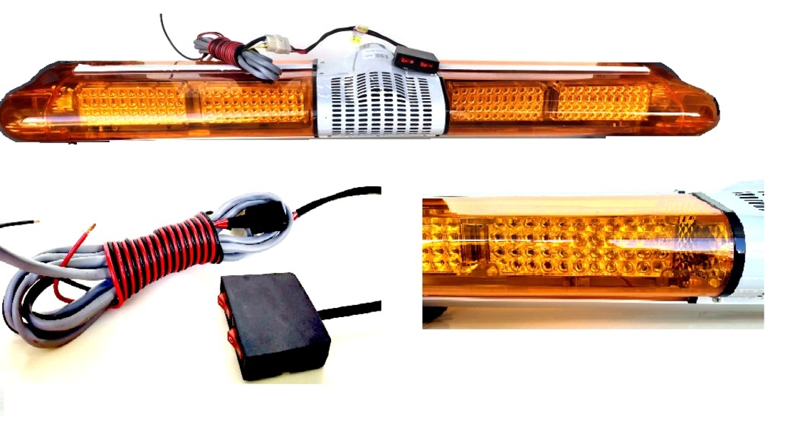 Аварийна сигнална лампа 120cm маяк LED бар 352 LED 24V