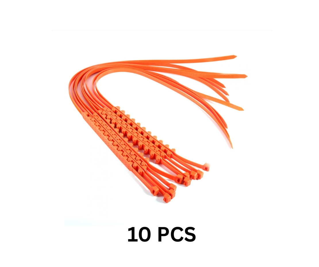 10 броя универсални PVC / ПВЦ вериги за сняг, лед, кал. 14 -19 цола гуми. Бърз и лесен монтаж