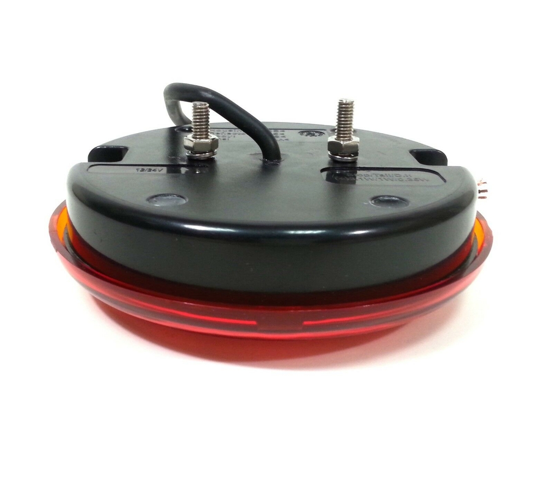 LED Лед Диоден Стоп Тип Хамбургер, Тънък Slim , Ø14cm, 12V-24V, За Камион, Ремарке, Бус , Каравана, Кемпер