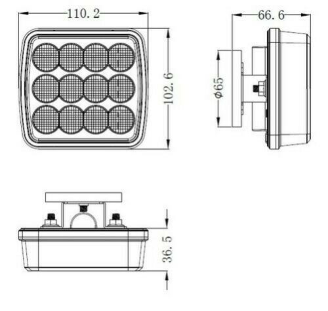 Аварийна Светлина Безжични Wireless светлини Mагнит 12v 24v Лед Led Оранжеви Блиц Мигаща Светлина
