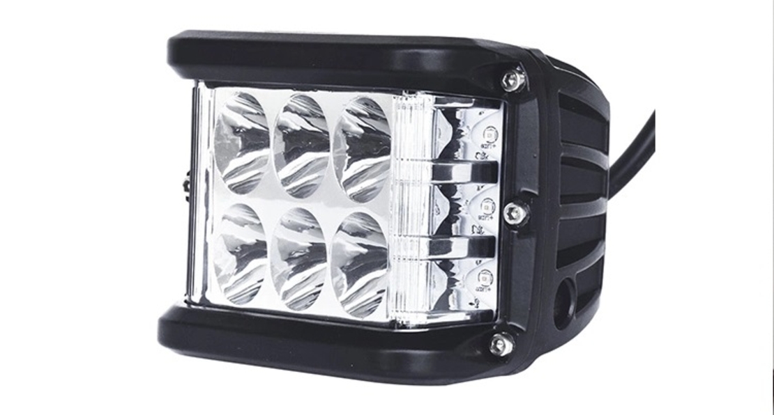 36W LED BAR ЛЕД БАР ДИОДЕН ФАР ПРОЖЕКТОР ХАЛОГЕН 12-24V DUAL