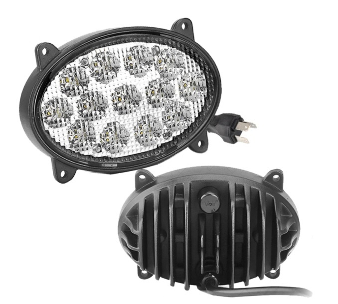 65W LED фар - разпръскваща светлина - подходящ за трактор, комбайн, джип, ATV, камион - светлини за мъгла - 13.5см елипса - 13 ЛЕД диода