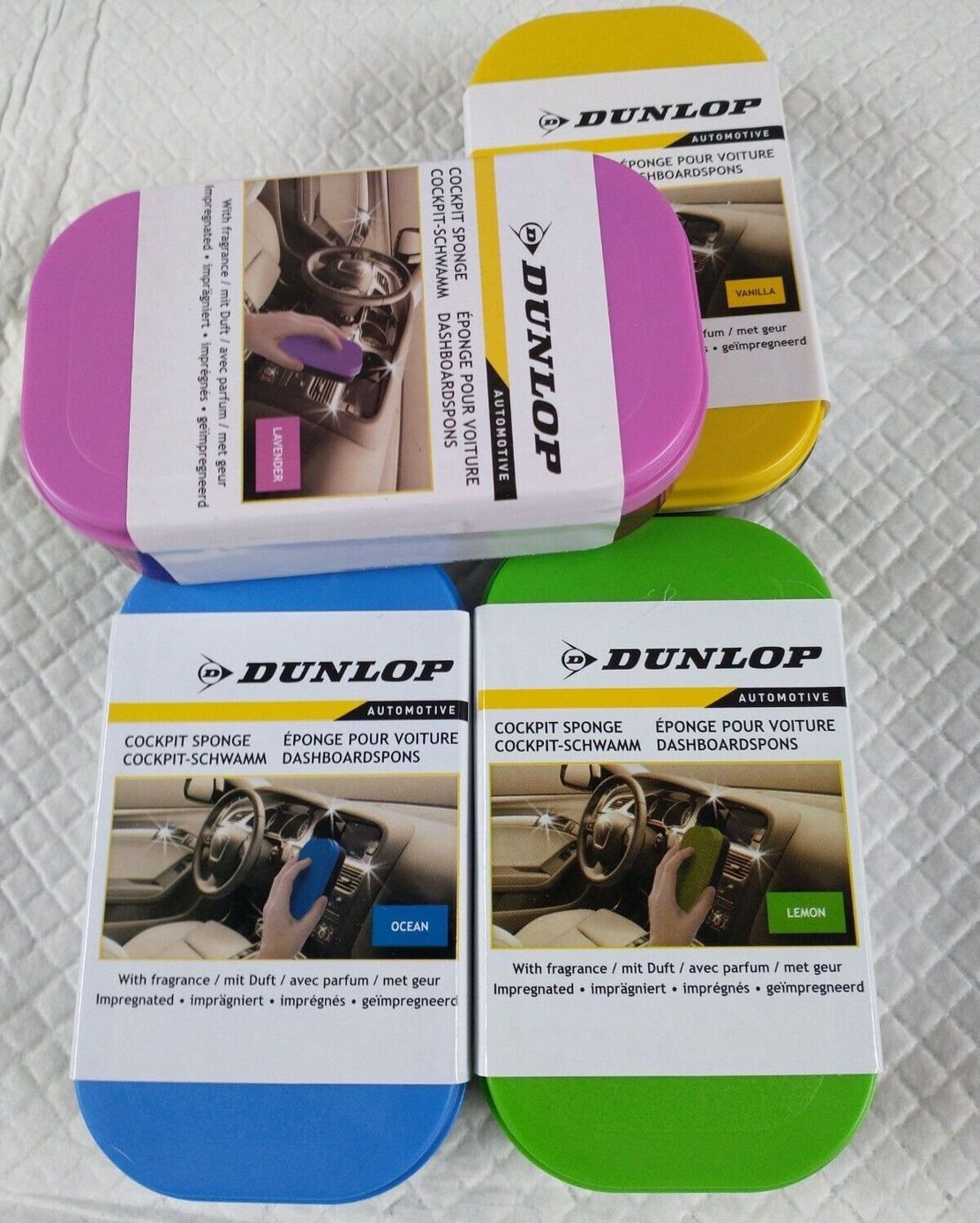 Гъба за автомобилно табло с аромат на океан Dunlop