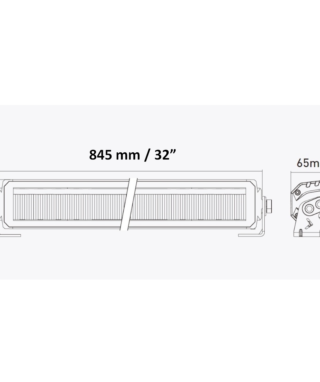 84.5 cm / 32 Инча 12V - 24V Висококачествен Led Bar Лед Бар Диоден Прожектор с бяла и оранжева габаритна светлина DRL мъгла 120W 13000LM
