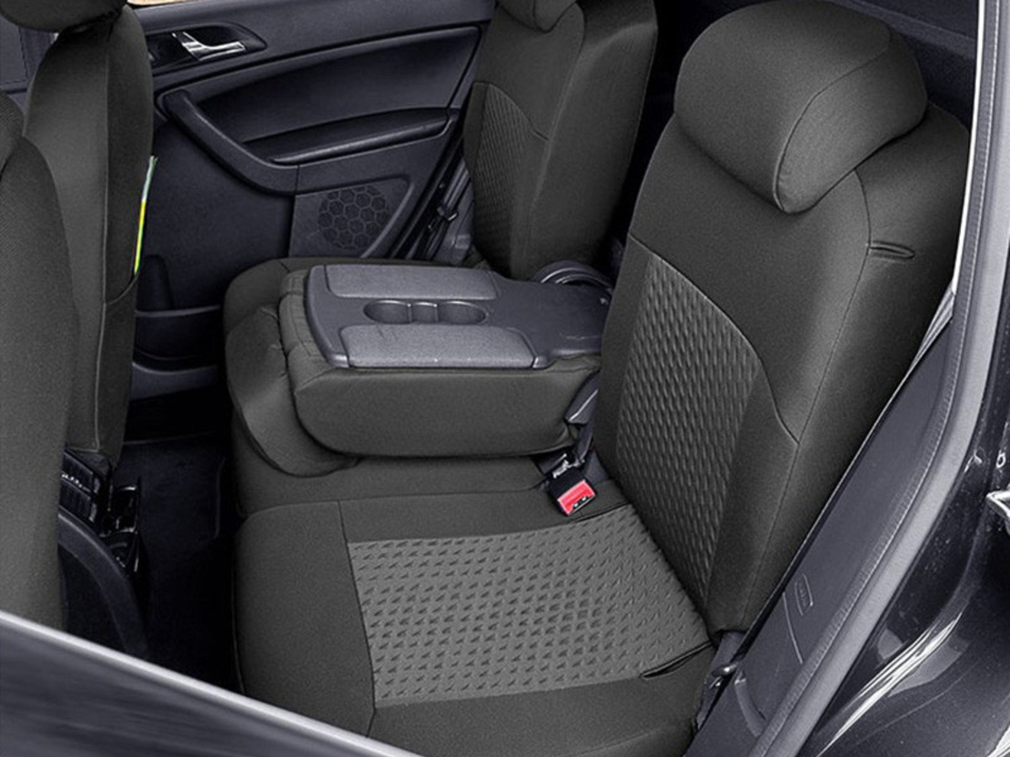Пълен Комплект Тапицерия Kegel за предни+задни седалки на Skoda Yeti 2013-2017 Черна Текстил