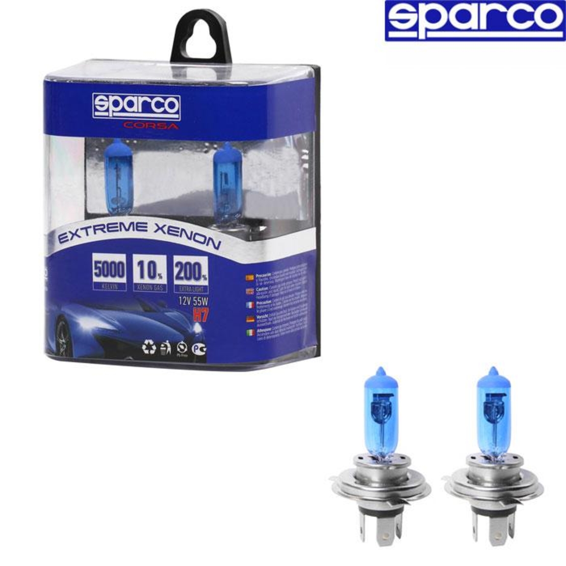 Крушки Sparco H4 12V 55W - 1403 EXTREME XENON 2бр/к-т