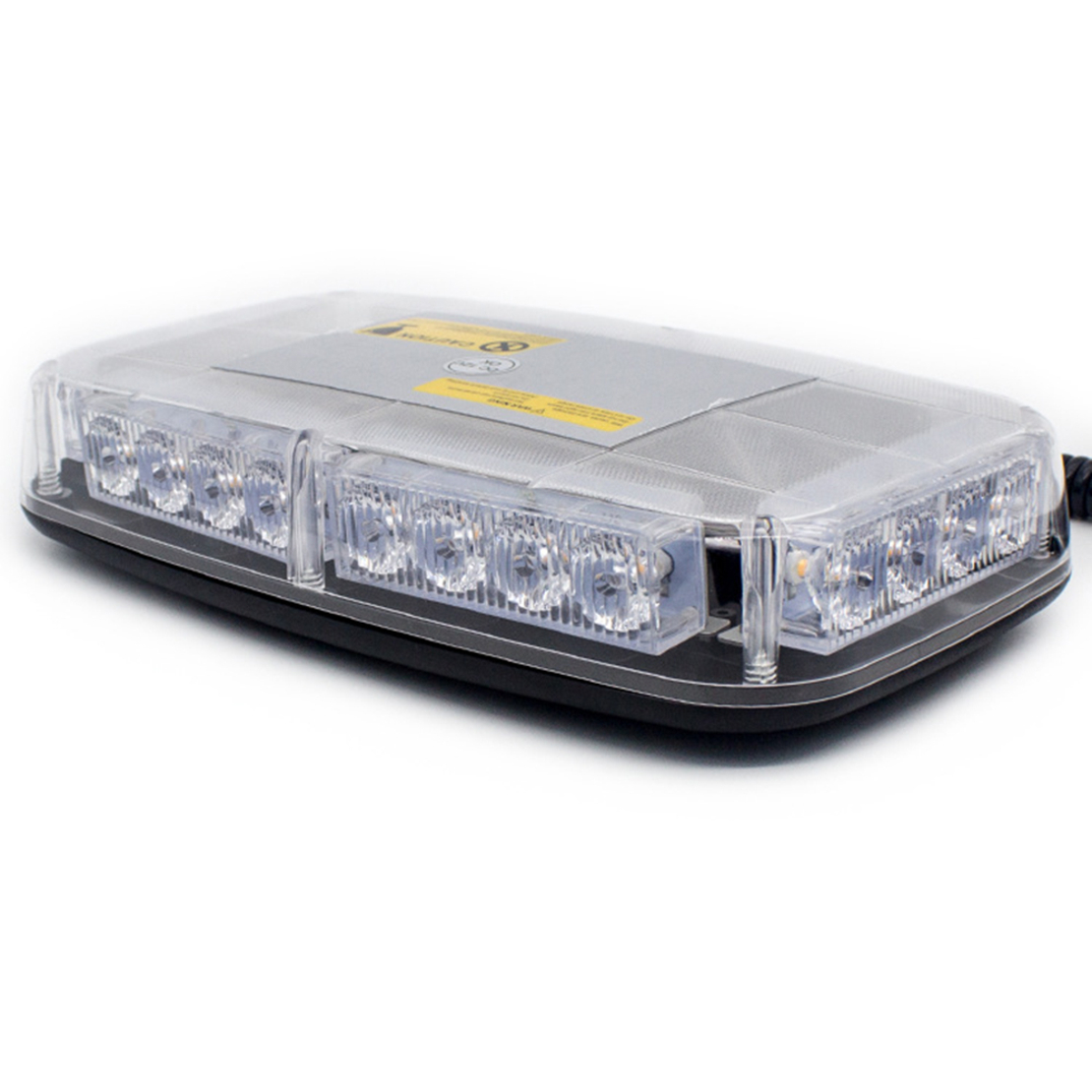 12V 24V Лед Led Диодна Мощна Аварийна Сигнална Лампа Буркан с Магнит 15 режима Бяло Стъкло За Пътна Помощ Платформа Снегорин и др.