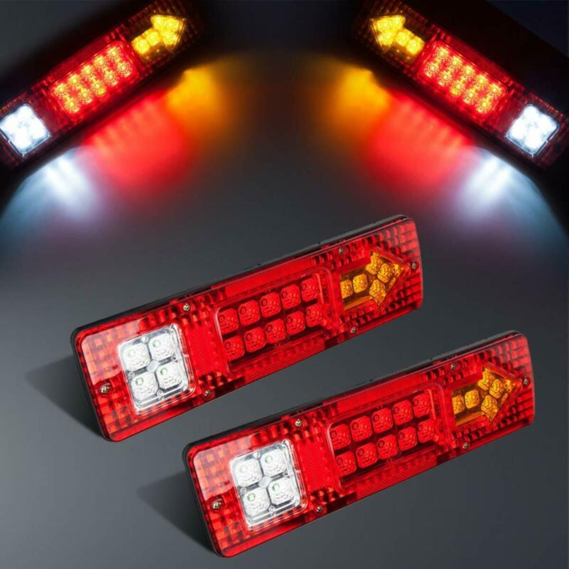 Комплект LED стопове стоп светлина с мигач задна светлина 12v за камион бус ТИР ремарке каравана 29 x 8 cm
