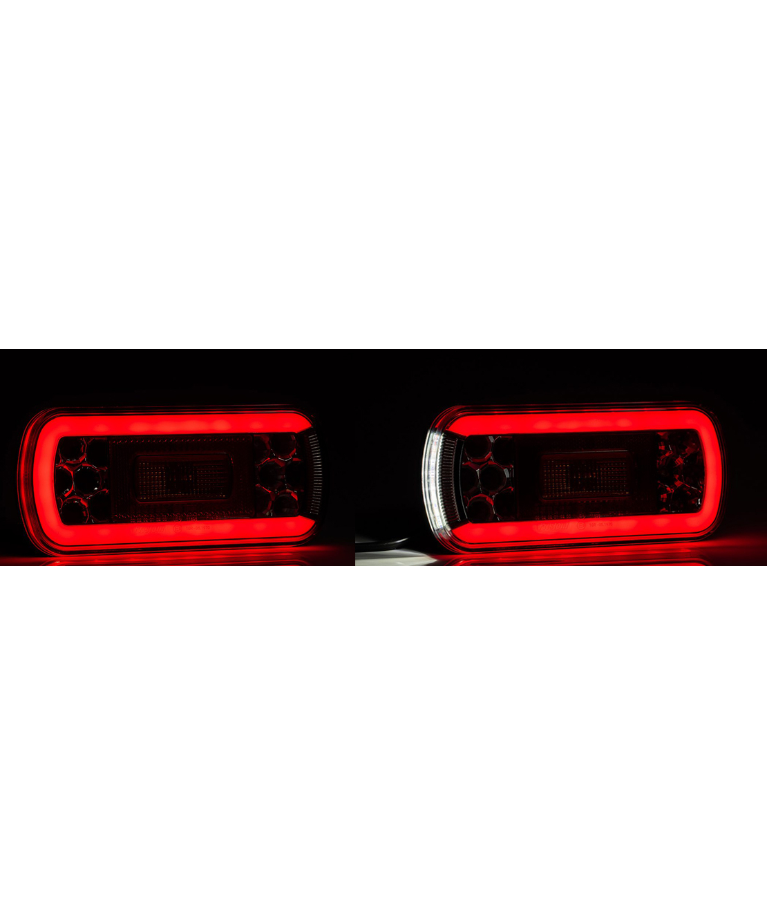 Комплект LED Светодиодни Стопове, С Букса и Окабеляване, Ляв и Десен, 6 Функции, Е-Мark, 12V-24V