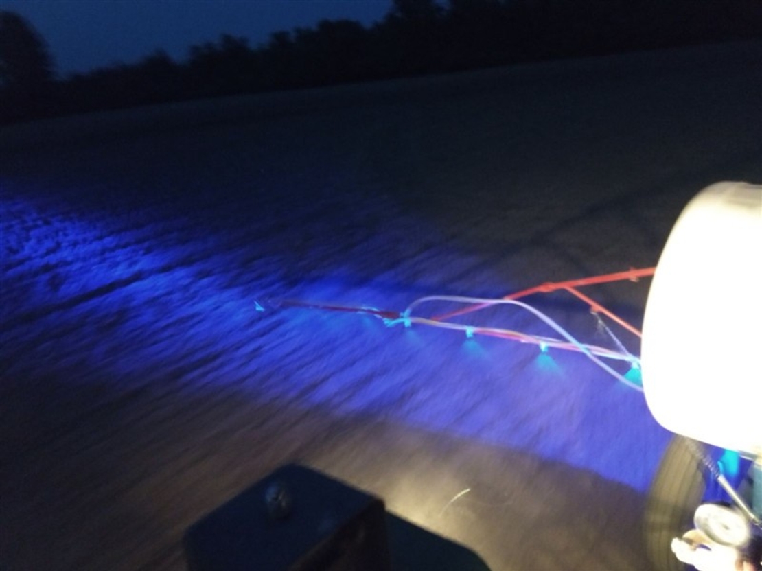 Led Лед работно осветление за щангата на пръскачка струйна лампа фар прожектор халоген синя светлина 12V-24V