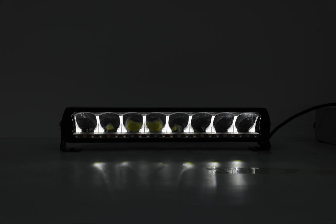 45 cm 12 - 24 V Висококачествен Led Bar Лед Бар Диоден Прожектор DRL с бяла габаритна светлина и оранжева аварийна блиц 80W 5500LM