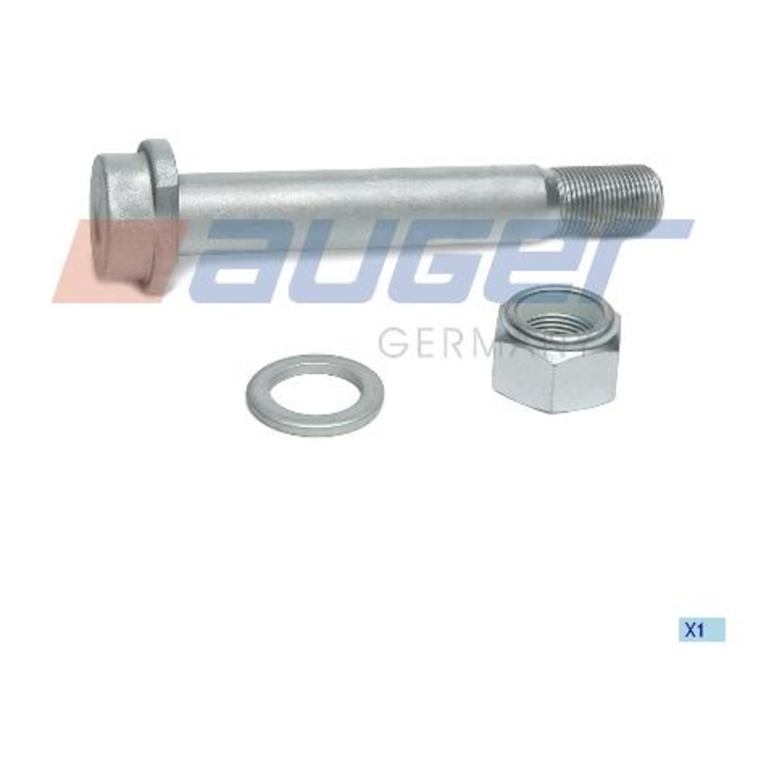 болт L187mm M27x2mm с гайка ресьор за Schmitz(Шмиц) WEWELER