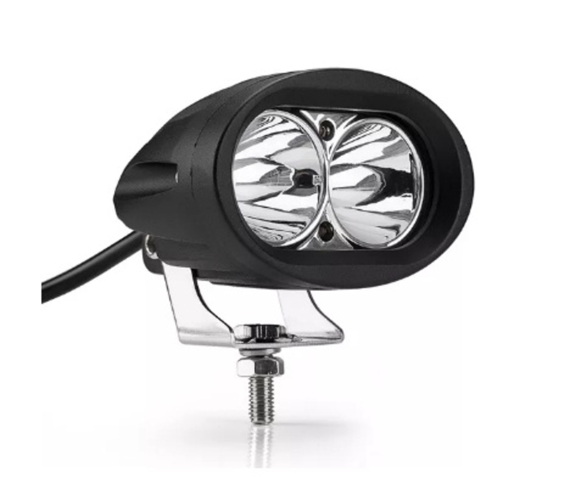 Универсален 20W Лед LED Халоген Фар Работна Лампа 12V - 24V за автомобил джип офроуд мотор