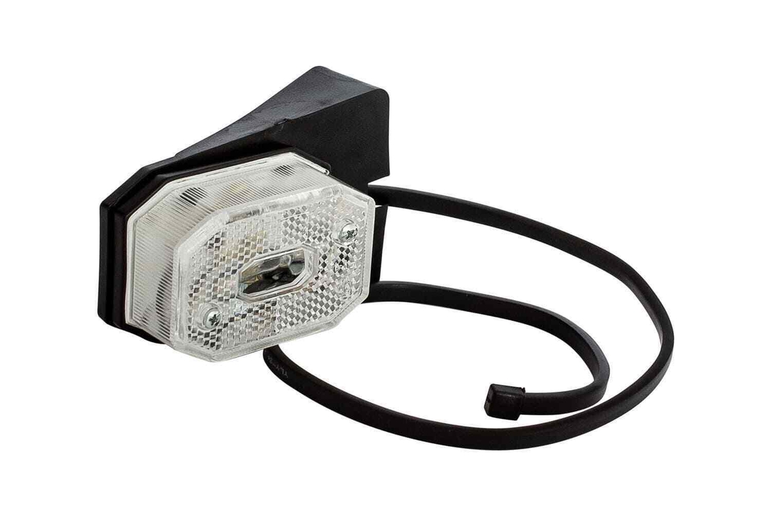 2 Броя LED Лед Габарит със Стойка, Рефлектор, Бяла Светлина, Маркер, Токос, 12V - 24V, E-Mark E9, За Каравана, Кемпер и др.