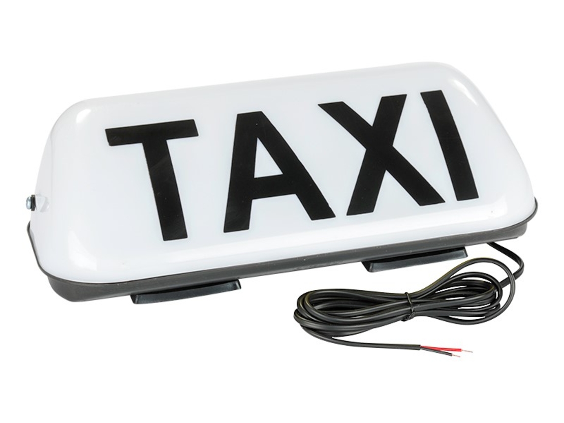 LED лампа TAXI 12V с бяла светлина, магнитно закрепване и захранващ кабел 1,8 м