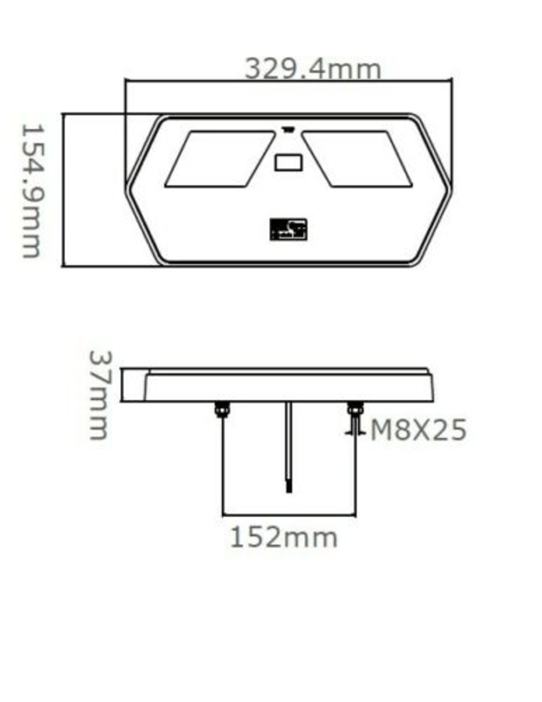 Комплект LED ЛЕД Диодни Стопове, Неон, Динамичен Мигач, 6 Функции, 12/24V