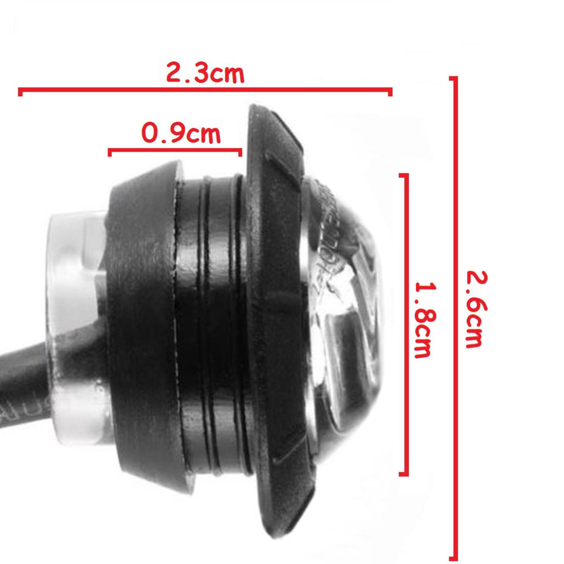 Бял LED Габарит, Тип Копче, Маркер, Токос - 24V