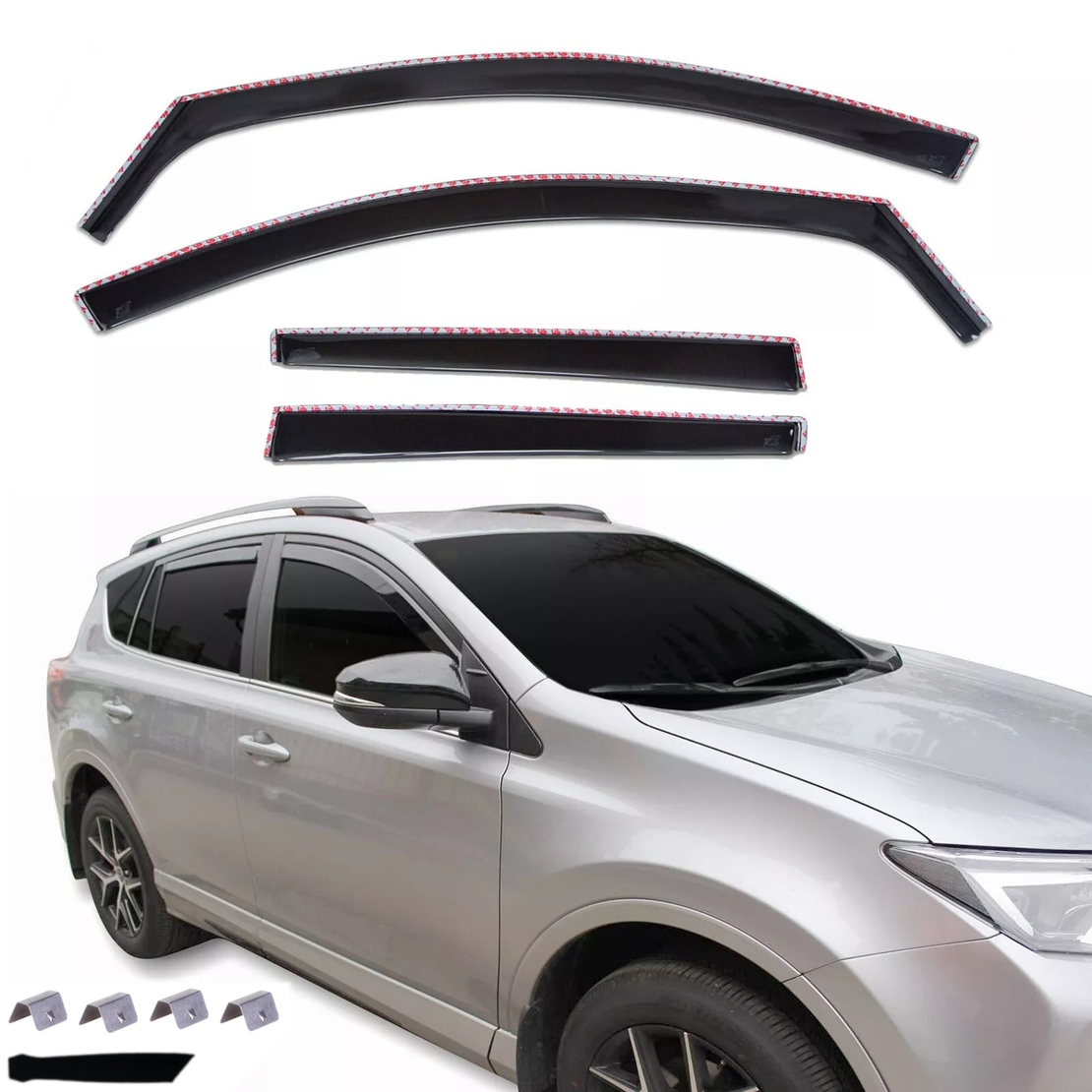 Комплект от 4бр. ветробрани за TOYOTA RAV4 2013 - 2019