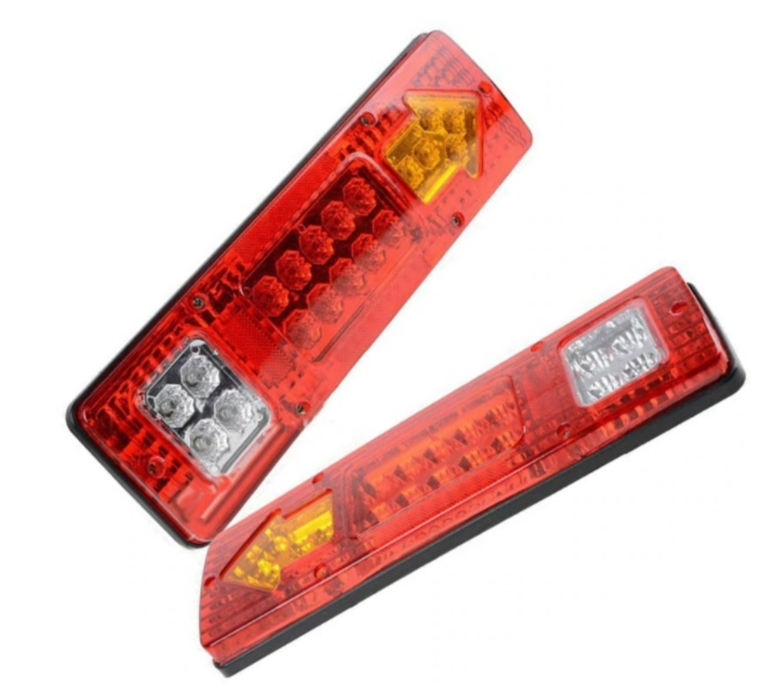 Комплект LED стопове стоп светлина с мигач задна светлина 12v за камион бус ТИР ремарке каравана 29 x 8 cm
