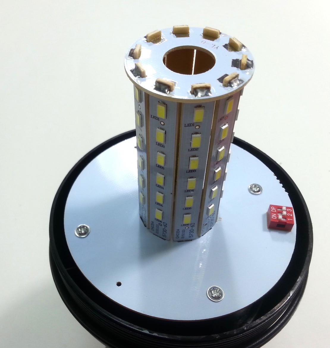 LED ЛЕД Аварийна/сигнална лампа Маяк буркан 12/24V MAR706